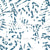 Abstract Negative Space Jungle, White and Teal Image