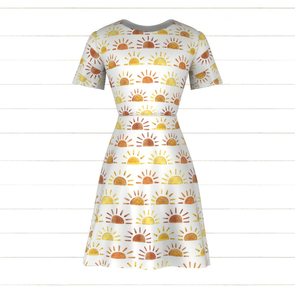 princess polly baby blue dress Tonal Mustard Yellow and Orange Watercolor Sunshine Stripe Print Fabric,  Sunshine by Kelsey Shaw Fabric, Raspberry Creek Fabrics