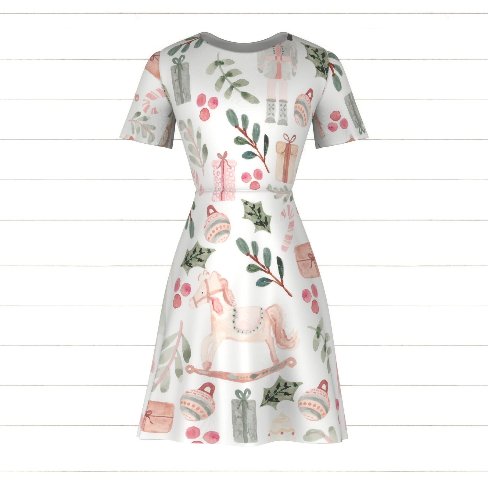 The Nutcracker Christmas Collection | White Fabric, Raspberry Creek Fabrics, watermarked