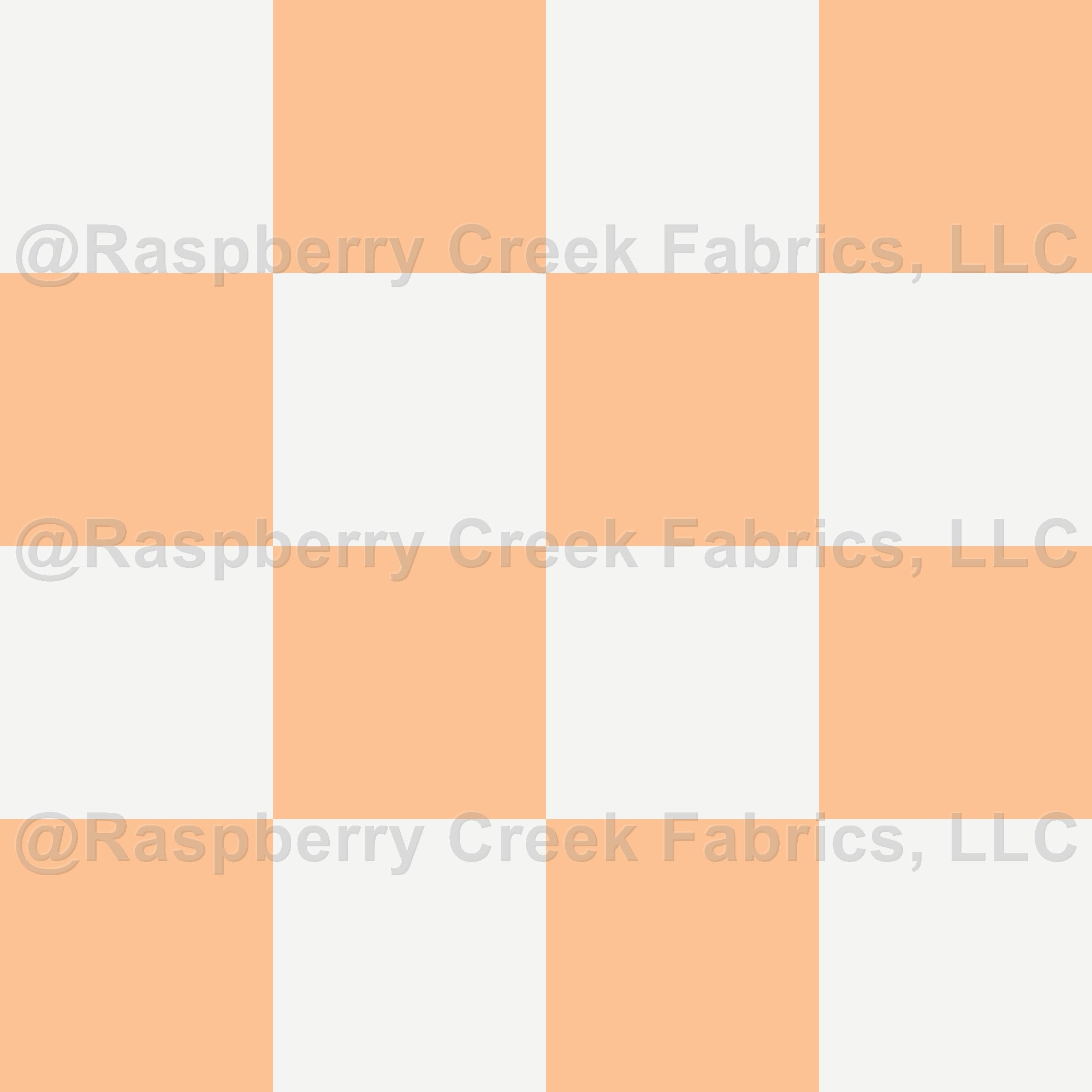 Peach Checkerboard Fabric, Raspberry Creek Fabrics, watermarked