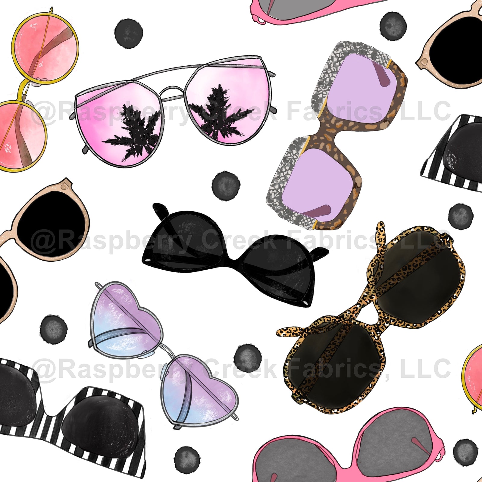 polka dot, white, black, trendy, modern, sunglasses, sunny, summer, girls, mom, cool mom, fashion, home, youth, swim