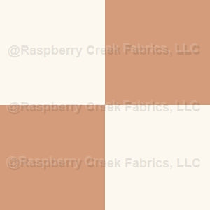 Cottontail Check Brown Fabric, Raspberry Creek Fabrics, watermarked