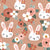 Floral bunny face by MirabellePrint / Terra background Image
