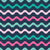 Pink and Mint Wavy Stripes on Navy Image