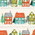 Christmas Houses White Image