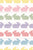 Bunnies Yellow Pink Green Purple Coral Blue, Springtime Collection Image