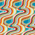 70s Groove - Dark Cyan, psychedelic twisted waves Image