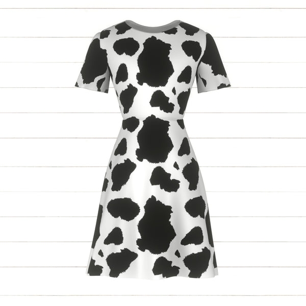 blue dress for baby girl Women's USA Made Black and White Cow Print Mini Shirt Dress or Tunic –  Classy Cozy Cool | Made in USA