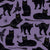 Halloween Witch black cat - purple Image
