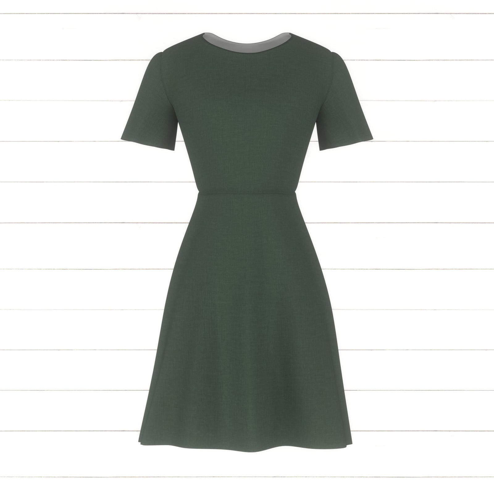 Pine Green Textured Solid - Misty Mountains