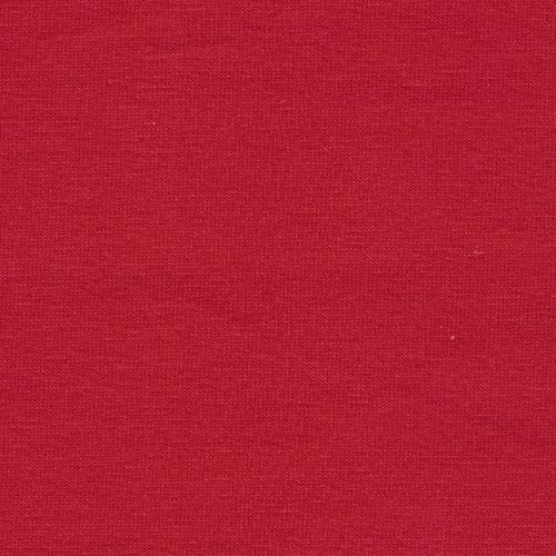Solid Red 4 Way Stretch 10 oz Cotton Lycra Jersey Knit Fabric Fabric, Raspberry Creek Fabrics, watermarked, restored