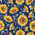Sunflower bees by MirabellePrint / Navy Image