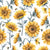 Sunflower bees by MirabellePrint / White Image
