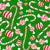 Peppermint Candy Canes on Green Image