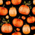 Pretty Pumpkins on Black Image