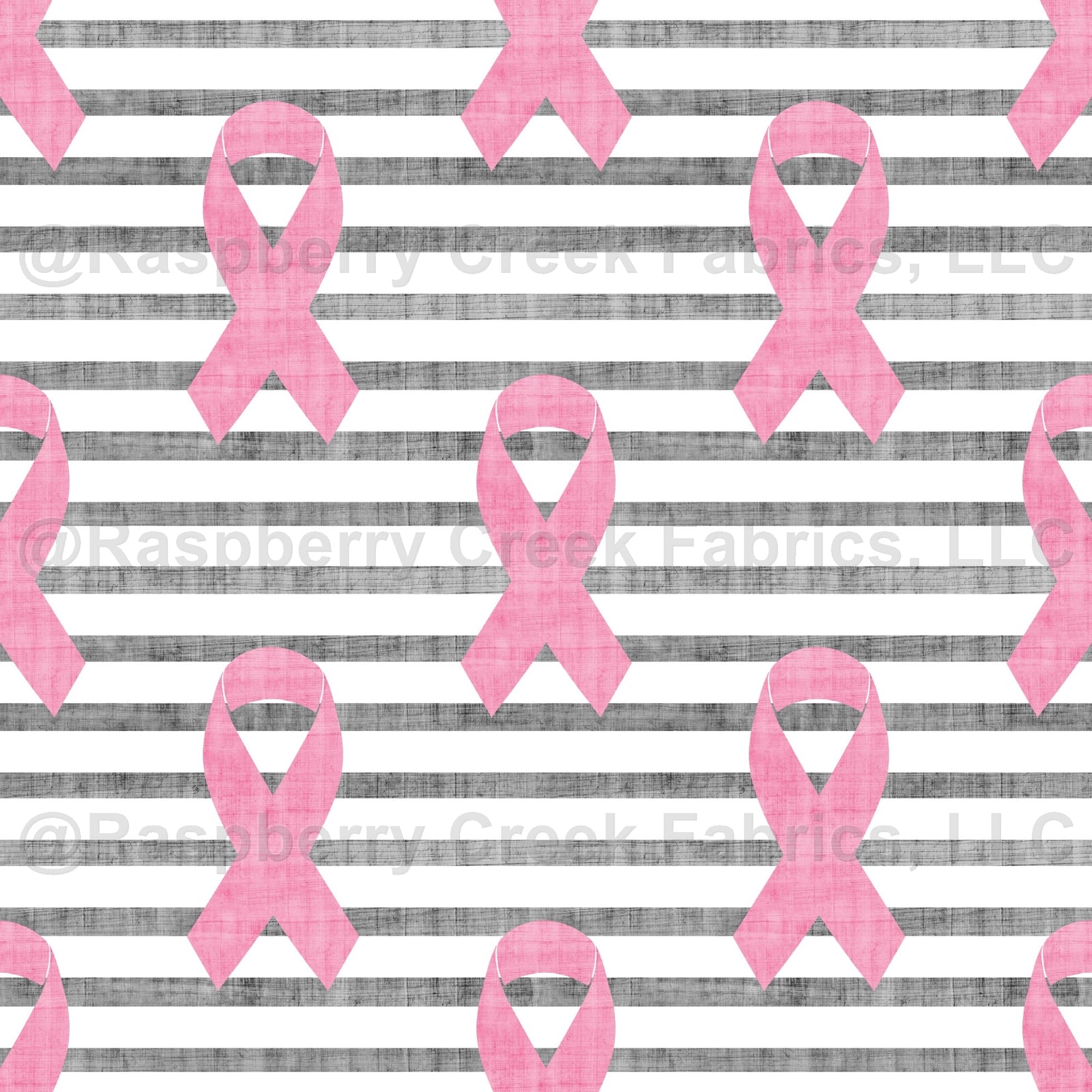 Pink Ribbons and Soft Stripes Breast Cancer Awareness