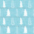 Christmas Tree Doodles on Blue Image