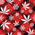 Marijuana Snowstorm Holiday Weed Christmas Pot and Snowflakes on Red Plaid Image