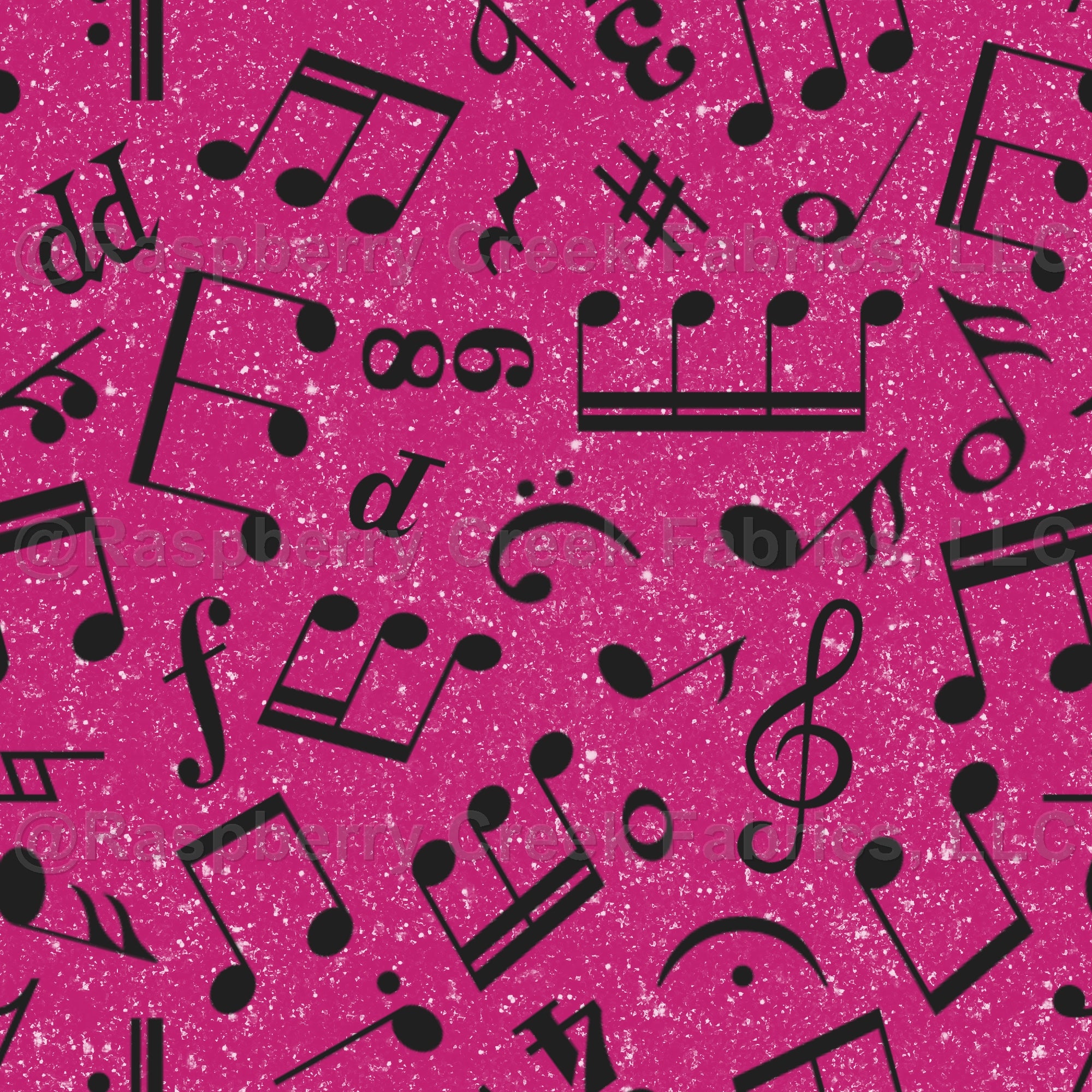 Pink Music Notes Wallpaper