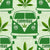 Cannibus Funny Green Marijuana Pot Leaves Cannabis Peace Signs Retro Bus Image