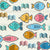 School of fish block prints by pakantahandmade Image