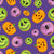 Frosted Halloween Cookies on Purple Image