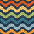 Wavy Retro Stripes on Navy Groovy Halloween Collection Image