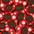 Christmas Plaid Pickleball Paddles Balls and Snowflakes on Red Image