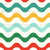 Colorful Wavy Stripes on Ivory Crazy Chicken Lady Collection Image