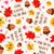 I'm Nuts About You! Kawaii Face Acorns and Autumn Leaves Image
