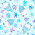 Winter Snowflakes and Gnomes on Aqua Blue Chillin' With My Snowmies Collection Image