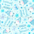 Chillin' With My Snowmies Winter Snowflakes and Gnomes on Aqua Blue Image