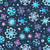 Colorful Watercolor Snowflakes Chillin' With My Snowmies Collection on Navy Image