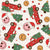 Retro Red Trucks and Smiley Faces Groovy Christmas Collection Image