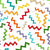Colorful Rainbow ZigZag Confetti Birthday Party Time Coordinate Image
