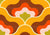 Mid Century Modern Wavy Retro Floral Orange Image