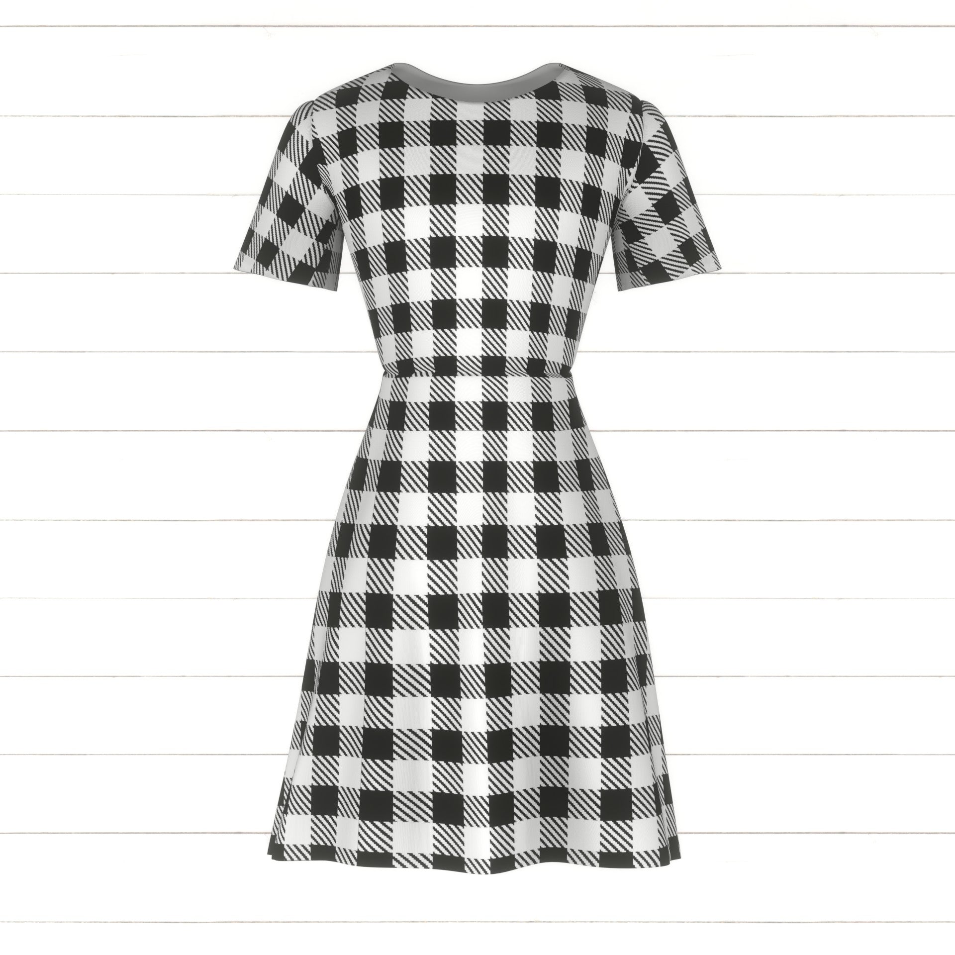 Black and White Gingham Fabric, Raspberry Creek Fabrics