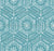 boho hex rustic hand drawn floral motif tile BLUE Image