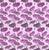 Leaves Collection:  Gingko leaves in violet hues with silver outlines and black stems on a pink background. Image