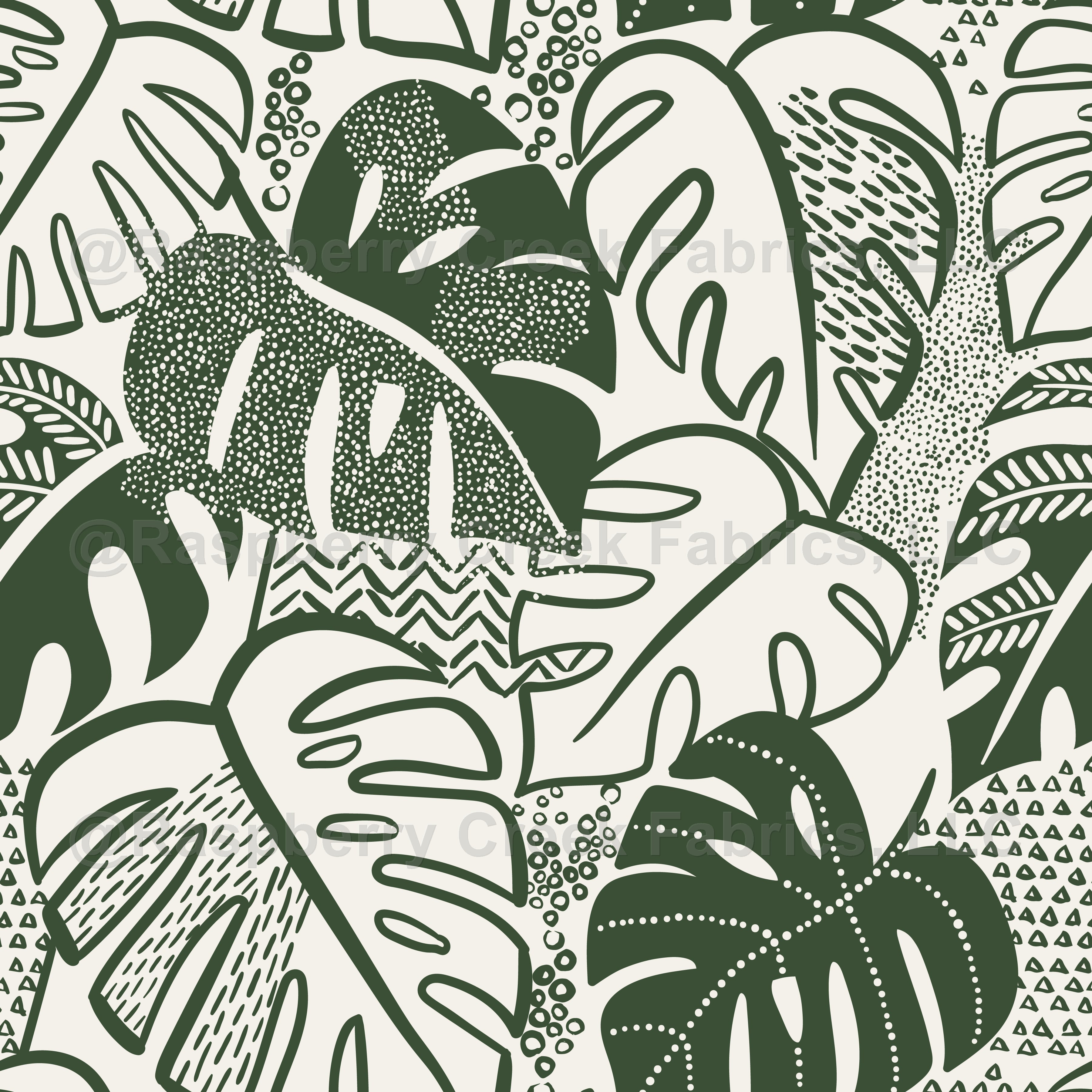 Monstera leaves with patterns 4