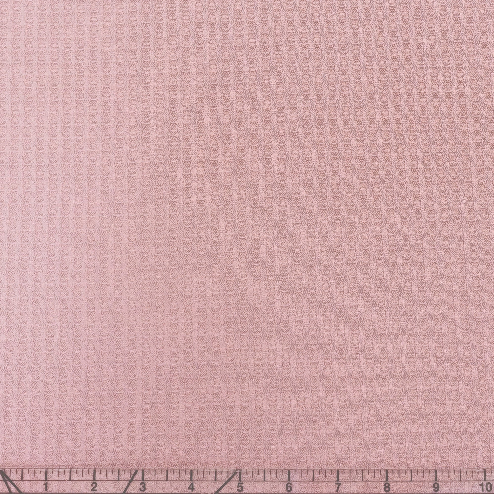 Dusty Pink Waffle Knit Fabric Fabric, Raspberry Creek Fabrics, watermarked, restored