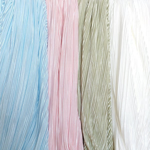 Light Baby Blue Pleated Satin Fabric Fabric, Raspberry Creek Fabrics