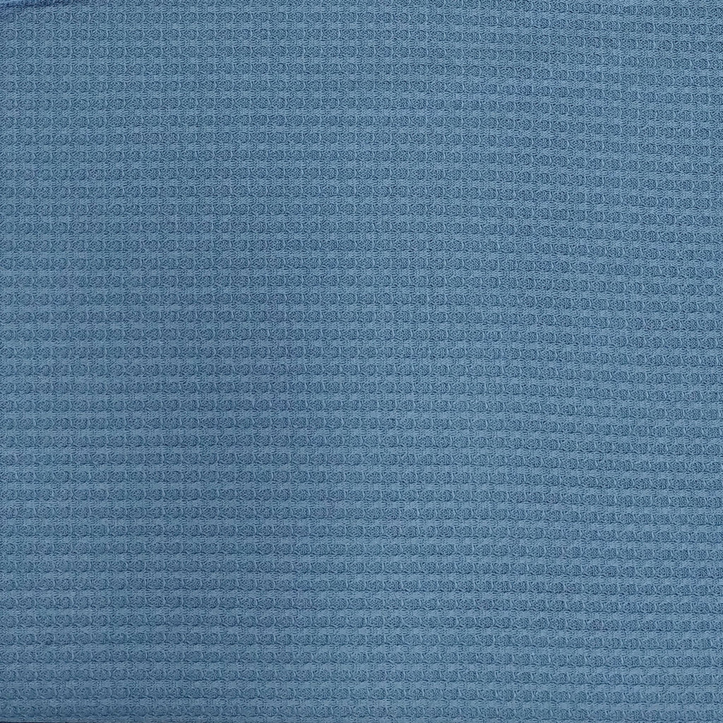 Buy Cotton Waffle Knit Fabric Solid Sky Blue 54 Inch Width Cotton