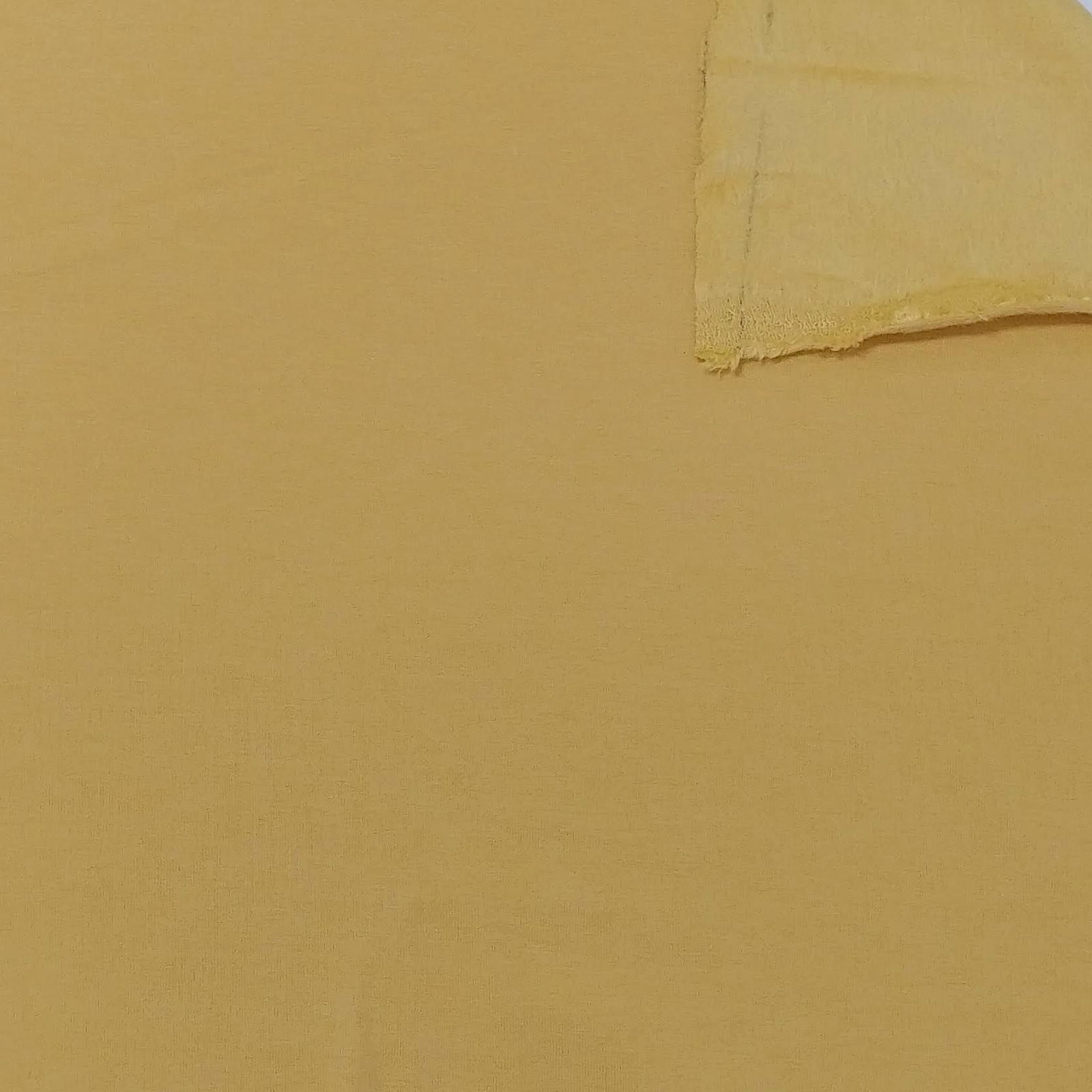 Dusty Mustard Bamboo Cotton Spandex 4 Way Stretch Sweatshirt Fleece Fabric, Raspberry Creek Fabrics, watermarked, restored