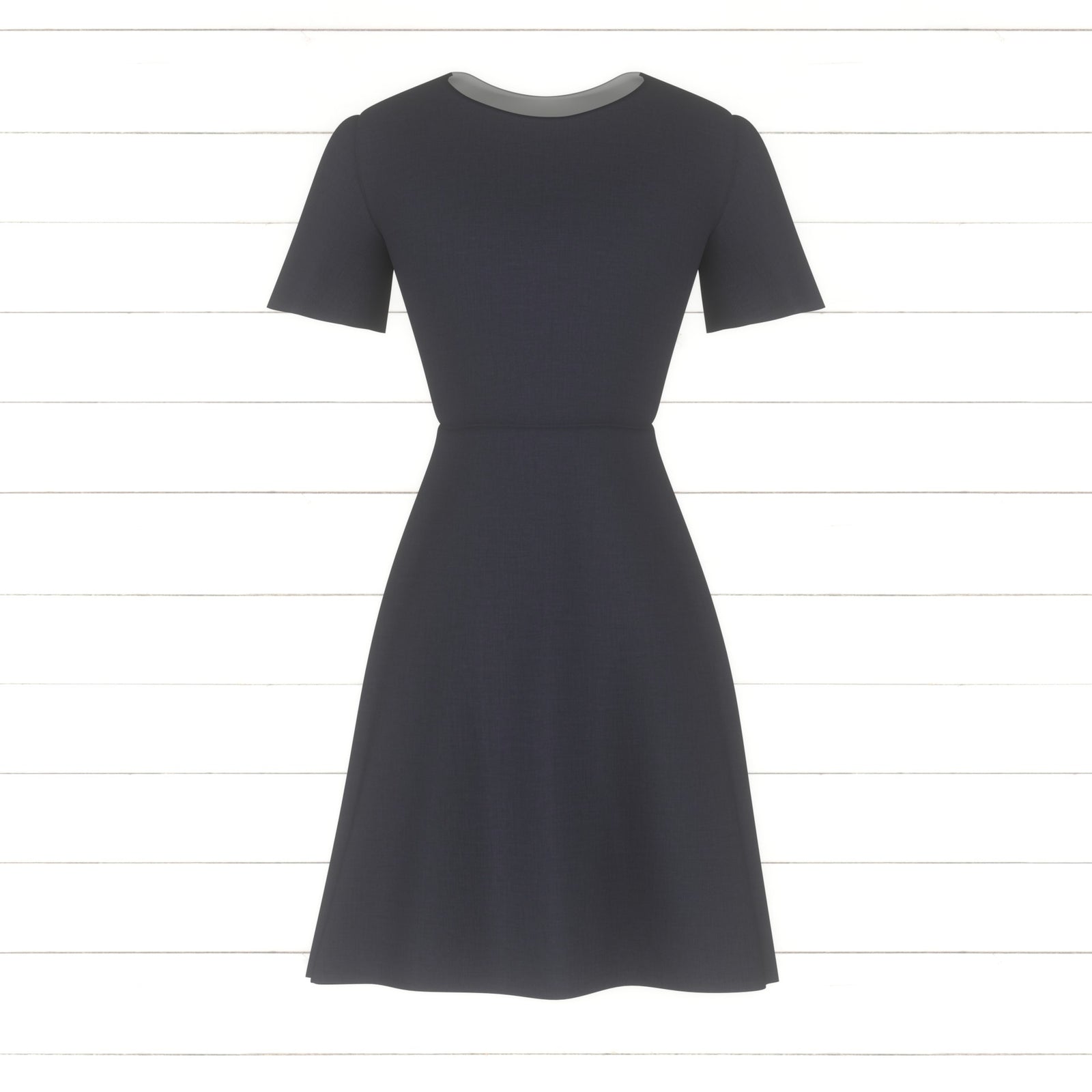 Navy Blue Textured Solid - Misty Mountains