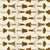 woodland Brown boho mushroom stripes Image