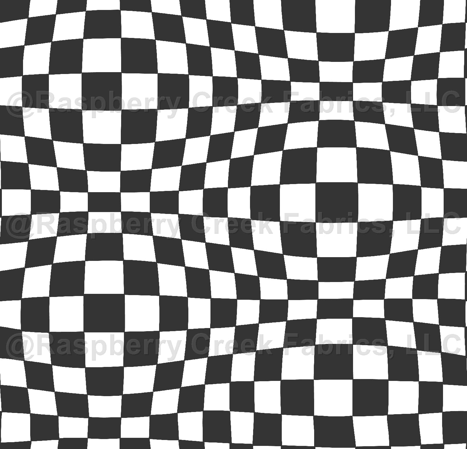 Groovy Funky Check Black Fabric, Raspberry Creek Fabrics, watermarked