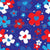 Flowers with Hearts Red White Blue, Red White and Gingham Collection Image