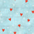 Hearts and Snowflakes on Linen Sky by Brittanylane Image