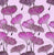 Leaves Collection:  Gingko leaves in violet hues with silver outlines and black stems on a pink background. Image